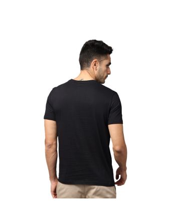 Men's Round Neck A1 T- Shirt - Black