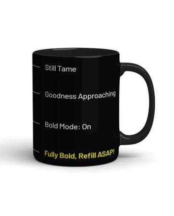 Fully Bold  Sublimation Mug - Black