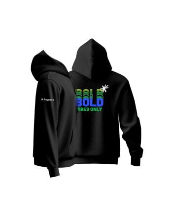 Bold Vibes Only Unisex Goodie Hoodie Plain - Black