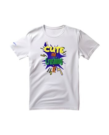 Cute and Crushing it-Unisex- Kids T-Shirt-White