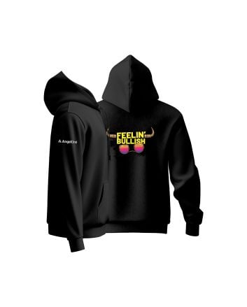 Feelin Bullish Unisex Goodie Hoodie Plain - Black